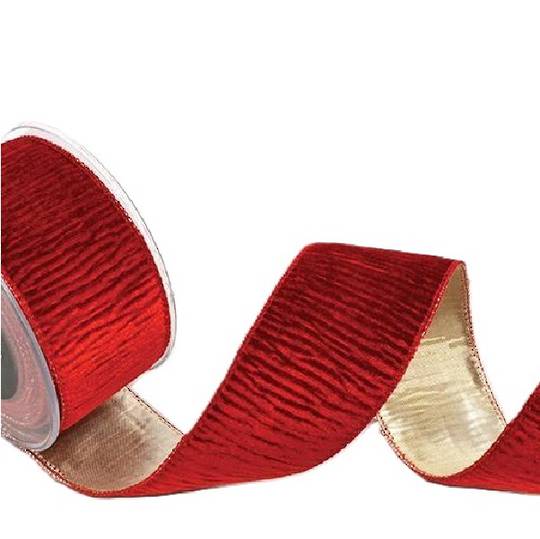 Ribbon 4.5mt, 52mm Textured Velvet Red *ETA Nov